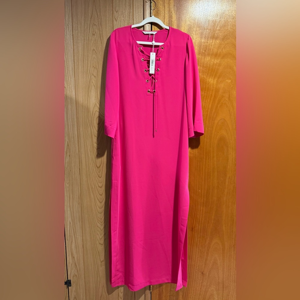 Trina Turk Catamaran Printed Lace Up Dress